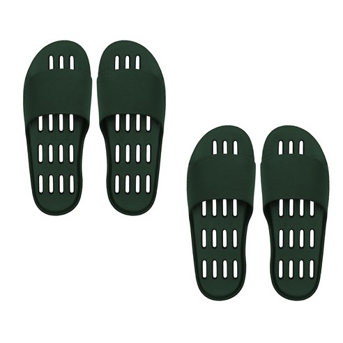 페이퍼플레인 논슬립 경량 발등낮은 실내화 베란다슬리퍼 욕실화 PP1570-1 1+1 280 × 다크그린 × 2세트, 280 × 다크그린 × 2세트 섬네일