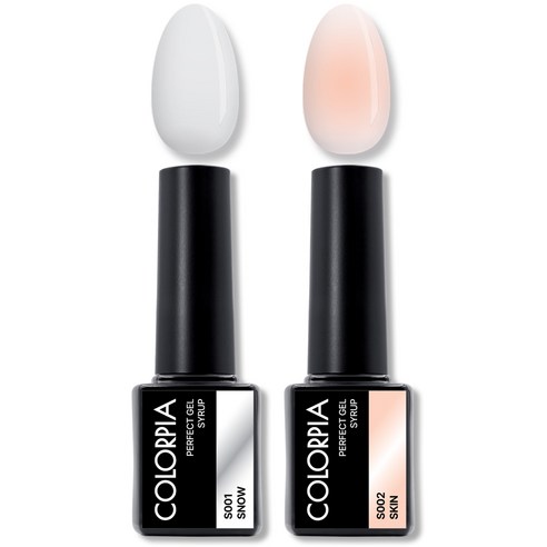 칼라피아 원스텝 퍼펙트젤 시럽 젤네일 세트, 01. 스노우+스킨, 1세트