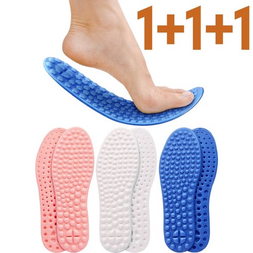 leoq 푹신한 마사지 지압 신발 깔창