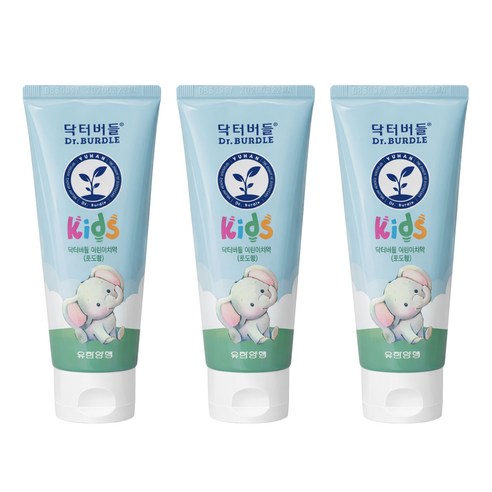 닥터버들 어린이 치약 포도향, 60g, 3개