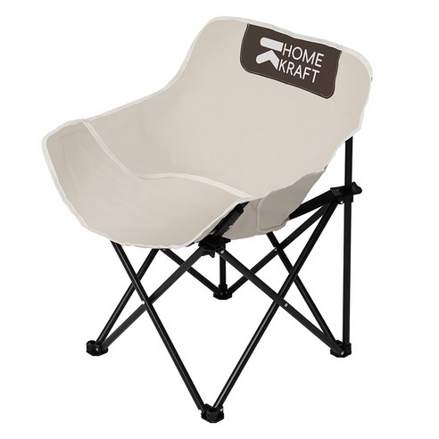 HomeKraft 폴딩 문 체어 CH1, 1개, 아이보리