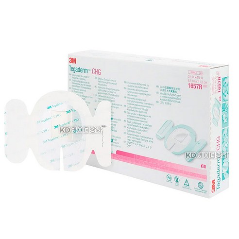 (3M) 테가덤 CHG 1657R (8.5 x 11.5cm) (1박스 25ea) / Tegaderm CHG, 1개 - 기타병원 ...