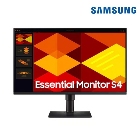 삼성 68.6cm(27인치) 에센셜 모니터 LS27D400 IPS 100Hz 피벗 세로회전, S27D400GA, 68.6cm, 블랙, 1개