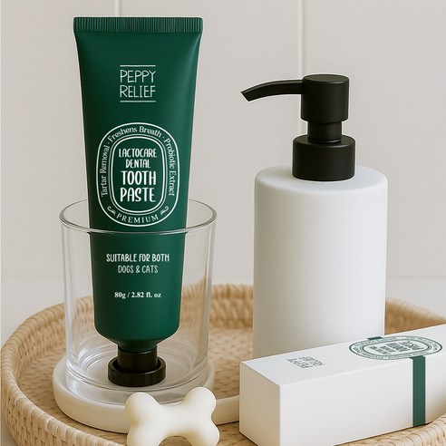 페피릴리프 유산균케어 치석제거 강아지 고양이 치약 그린애플향 이미지 3