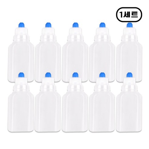 해호 투약병 PP재질 반투명 짧은마개 120CC 투약병, 1개, 10p