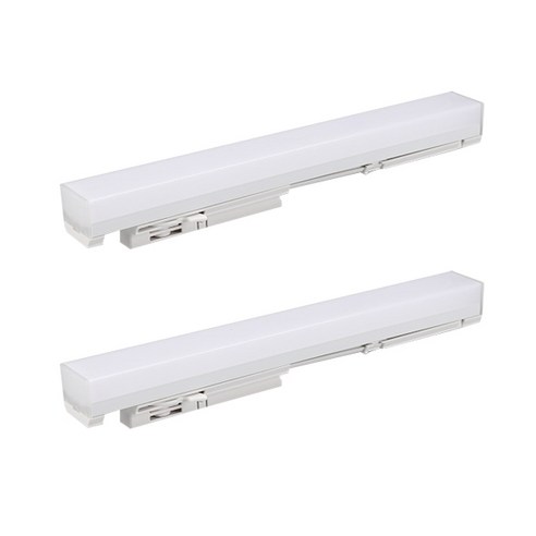 엘포스 LED SIMPLE 300mm 티에스라인등 레일조명 특허등록 TS라인등 슬림형 고출력 플리커프리 바디화이트 +니트럴장갑1개포함, 2개, 주광색