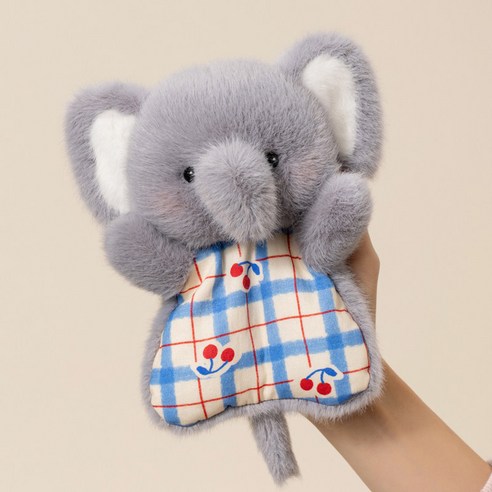 귀여운 애착인형 봉제인형 말랑 스퀴시 양 인형 선물용 장식, 1개, 아기 코끼리, 16cm
