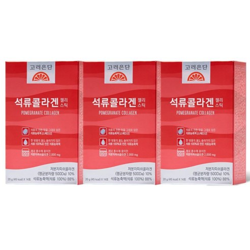 고려은단 석류콜라겐 젤리스틱 저분자피쉬콜라겐 280g, 3개 맛있게 먹은 솔직 후기 - 상품 이미지 1