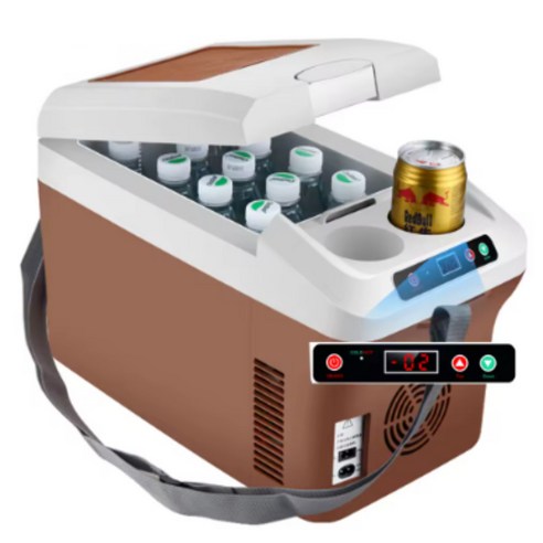 퀵픽스 15L 자동차 냉장고 12V/24V 미니 가열기능 스킨 케어 음료 다목적 자동차 가정용 듀얼 사용 이미지 2