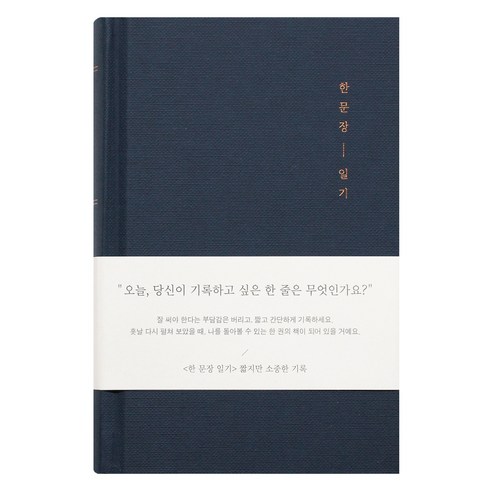 인디고 자문자답 한 문장 일기장 365days, 네이비, 1개 네이비, 1개