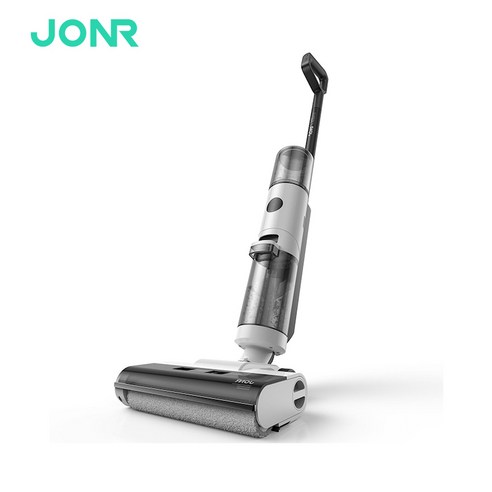 JONR 무선 진공 물걸레청소기 한국버전 건식/습식/물걸레 3in1 브러시 자동세척 ED12, 화이트