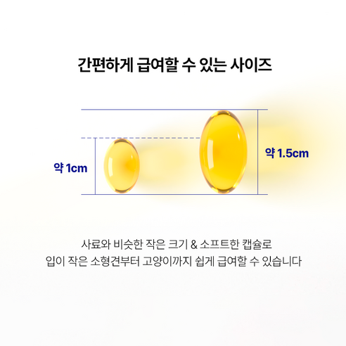 묘견서 강아지 고양이 오메가3 미니 3oval 60캡슐 (2개월분) 순도 80% KDpharma 독일 원료 이미지 2