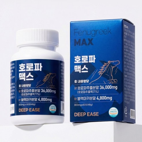 딥이즈 호로파 맥스 48000mg 디오스게닌 포뮬러 캡슐 haccp 식약청인증 Fenugreek 600mg, 60정, 1개