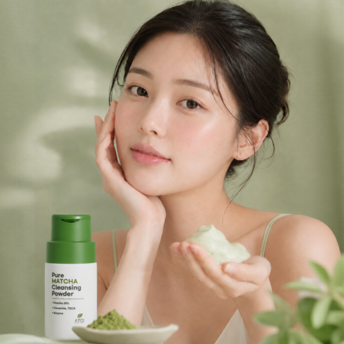 [에이티오 브랜드 공식] 민감성 붉은기 케어 순수 말차 파우더 30% 최... 실사용 후기 | 효과 있을까? - 상품 이미지 3