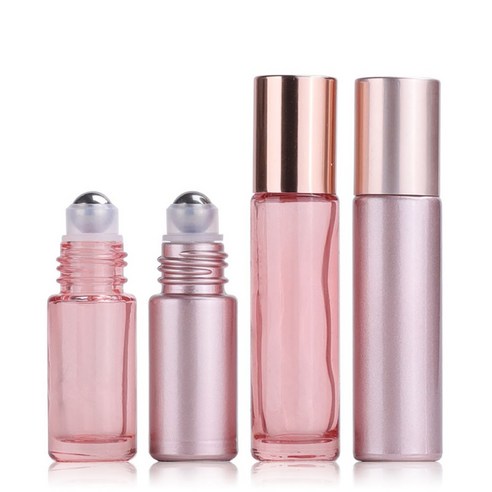 모든유통 롤온 공병 미니 롤러볼 로즈골드 향수 용기 5ml 10ml, 투명, 1개