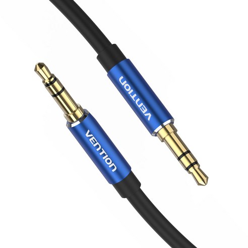 벤션 TRS 3.5mm 스테레오 AUX케이블 블루 BAX, 1m, 1개