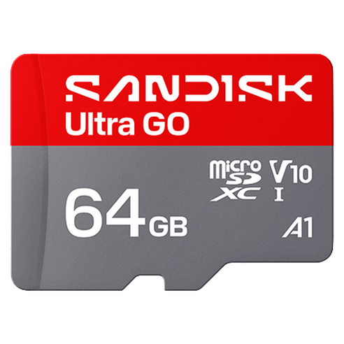 샌디스크 울트라 고 마이크로SDXC UHS-I 메모리 카드, 1개, 64GB