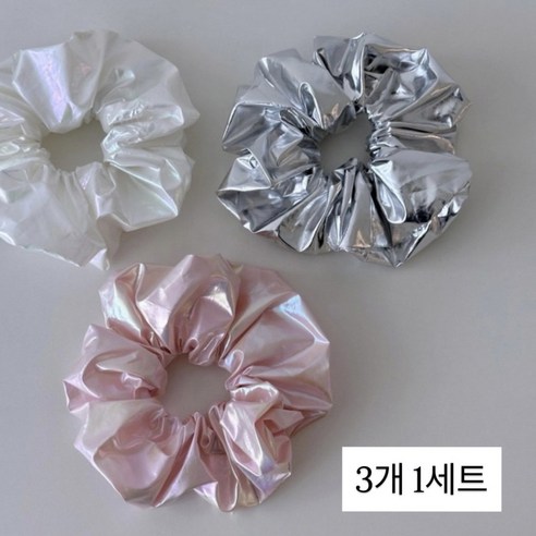 [모닝하트] 여아 오로라 곱창 스크런치 헤어끈