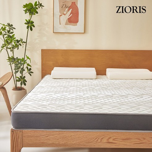 지오리스 꿀딥슬립 푹신한 접이식 바닥 및 침대용 25D 라텍스 메모리폼 매트리스 후기 분석 - 매트리스 단면 구조