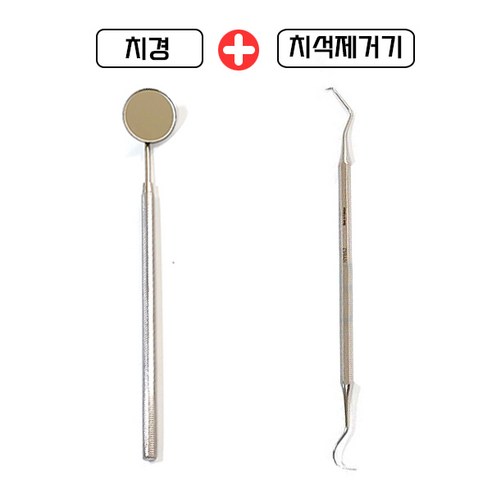 의료용 치경 + 치석 제거기 스케일러, 1세트