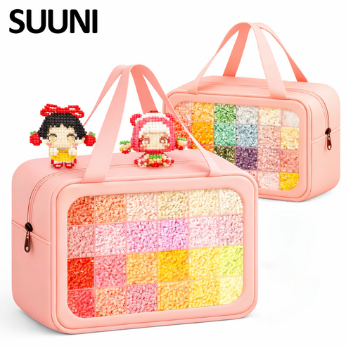 SUUNI 색상의 비즈 세트 펄러비즈 세트 도구 포함, 1개, 24색