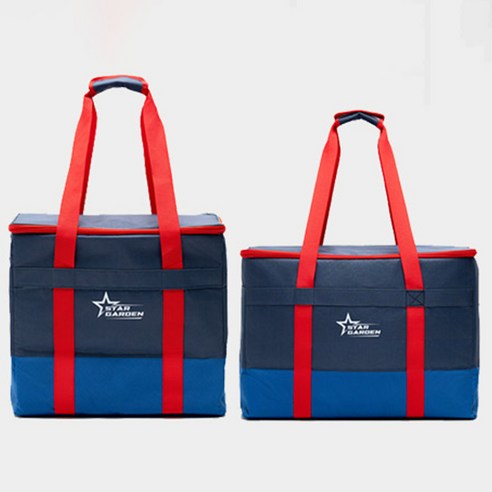 soft cooler bag 아이스박스 보냉백 대용량 보냉가방 코스트코, 37L, 블루레드