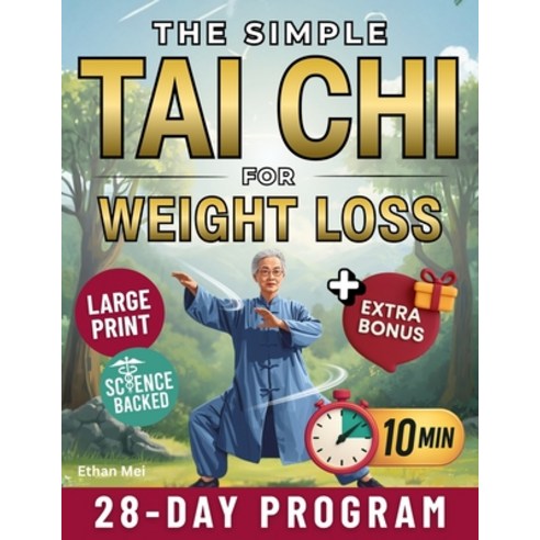 (영문도서)The Simple Tai Chi for Weight Loss: 10-Minute Daily Exercises to Burn Fat Impro... Paperback, Independently Published, English, 9798276413419
