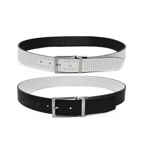 나이키 SG 펀칭 리버서블 남성 양면 골프벨트 S5064, 101 WHITE/BLACK, 1개