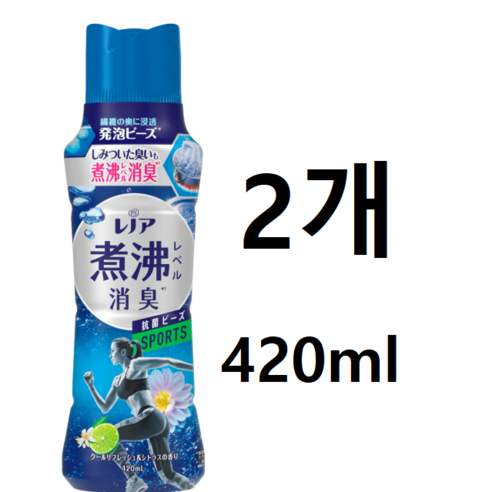 레노아 끓이는수준 탈취 항균 비즈 스포츠 쿨 리프레쉬 시트러스 본품 720ml 2개