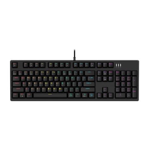 앱코 카일 광축 V2 LED 게이밍 기계식 유선 키보드, 블랙, K660S V2, 적축