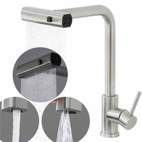 준앤코 3WAY 와이드 폭포수 싱크대 수전 KF302 실사용 후기 | 효과 있을까? - 상품 이미지 1