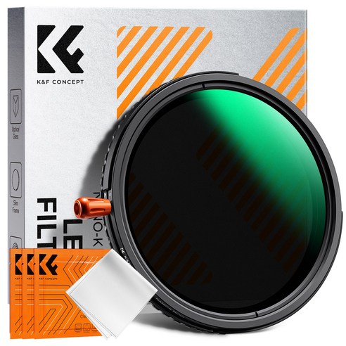 K&F CONCEPT Nano-Klear 가변 ND2-32&CPL&블랙 미스트 1/4 3-in-1 필터, 58mm, 1개