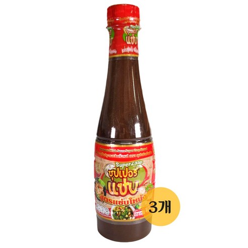 [아시아잇츠] 태국 Super Zaap 슈퍼샙 피쉬소스 400ml, 400ml, 3개