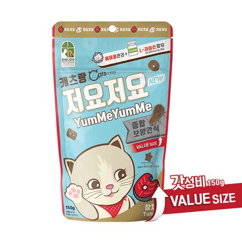 캐츠랑 고양이 저요저요 보양간식, 참치, 150g, 1개