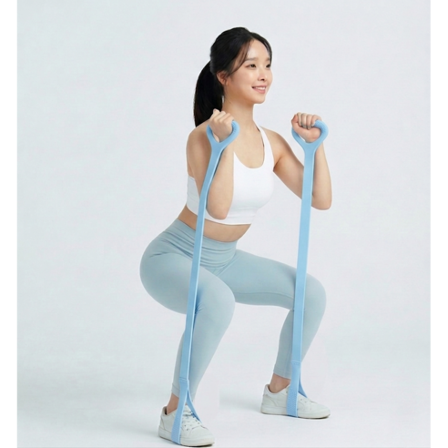 루비코어 고탄력 스트레칭 운동밴드, 2개, 블루
