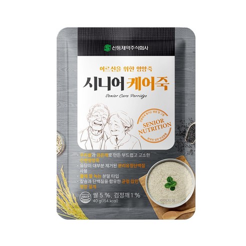 신풍제약 시니어 케어죽 영양죽 시니어죽 40g, 90개 솔직 후기 | 실사용자 리뷰 분석 - 상품 이미지 2