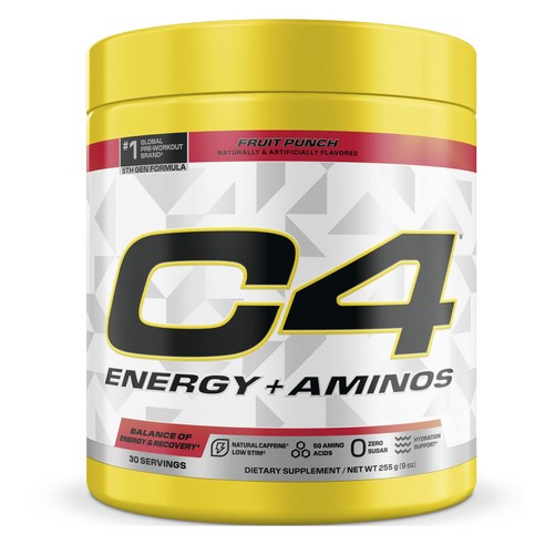 C4 에너지 + 아미노 프루트 펀치, 255g, 1개