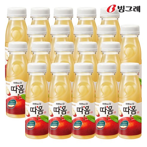 빙그레 따옴주스 사과 235ml 무료냉장배송, 235ml, 20개