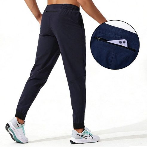 차쿠 남성 러닝 조깅 마라톤 조거팬츠 우븐 스판 트레이닝 헬스 바지 휴대폰 포켓 수납