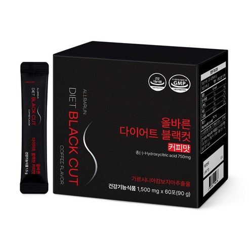 [본사정품]올바른 다이어트 카페 블랙컷 커피맛 체지방 감소 90g, 1박... 맛있게 먹은 솔직 후기 - 상품 이미지 1