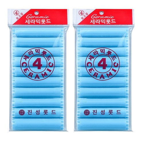 오라이브 진성 셀프파마 세라믹 헤어 롯드 4호, 2개, 하늘