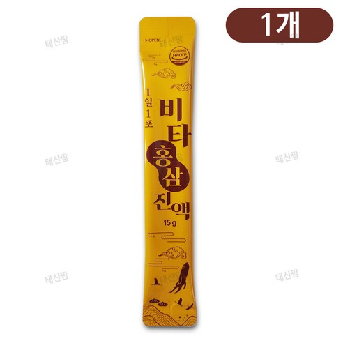 비타홍삼진액 / 1일1포 부모님 명절 건강 선물, 1개, 15g