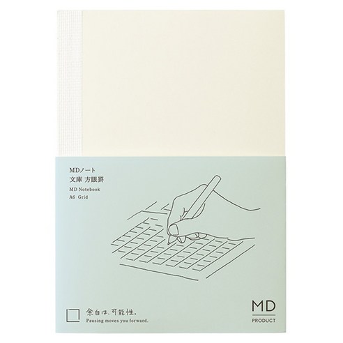 미도리 MD 프로덕트 A6 문고 노트, 격자, 1개