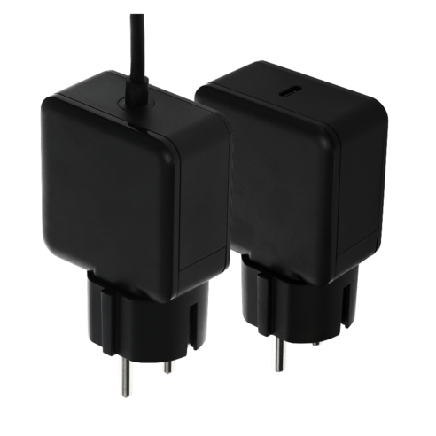 군대 충전기 일체형충전기 고속 USB C타입 어댑터 65W 45W GaN PD PPS 초고속충전 1.8M, 1개, 블랙 케이블일체형