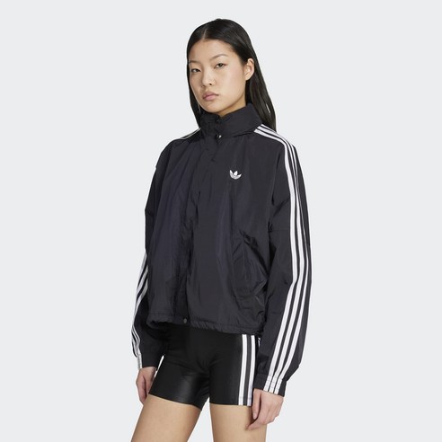 아디다스 ADIDAS 오리지널스 우먼스 아디컬러 3-스트라이프 우븐 윈드브레이커 여성트랙탑 여자트랙탑 삼선트랙탑 삼선집업 우븐트랙탑 우븐집업 여성바람막이 삼선바람막이 JX1451
