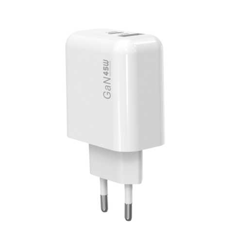 폴리폴 45W GaN 듀얼포트 어댑터 초고속 충전기 PD 프리볼트 이미지 3