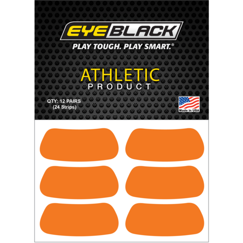 EYEBLACK Orange 컬러 아이블랙 12 pair (24개) 아이패치 스티커, 오렌지, 1개