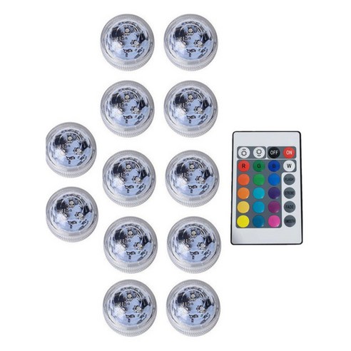 16 Colors Mini Submersible Outdoor Lighting UnderWater Led Light IP68 ...
