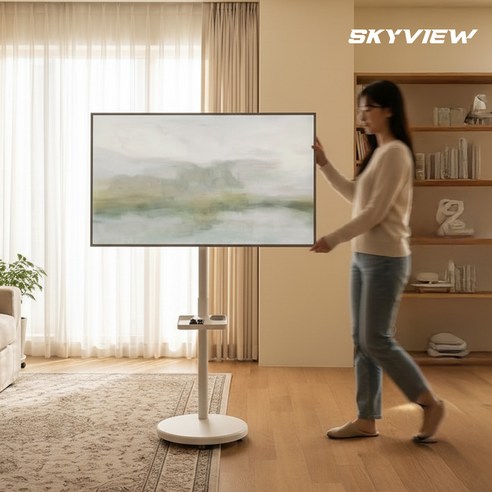 스카이뷰 화이트에디션 삼탠바이미 109cm(43인치) 4K UHD 스마트 이동식 TV 중소바이미 삼텐바이미 후기 분석 - 리모컨 조작성