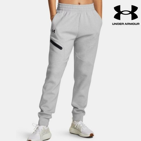 언더아머 UNDERARMOUR 여성 기능성 부드러운 긴바지 UA 언스타퍼블 플리스 조거 팬츠 1379846-011 391280 ...